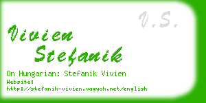 vivien stefanik business card